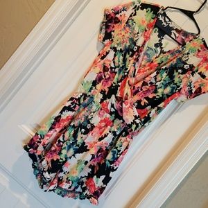 Bright floral romper
